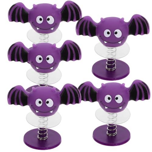 Alasum 5St Hüpfende Fledermausfigur Herbstdeko Partytütenfüller für Streich Halloween Dekoration Halloween-Requisiten Frühlingsspielzeug für Eisen Violett von Alasum