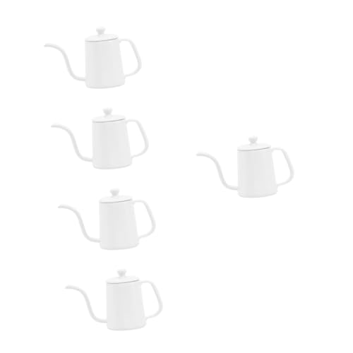 Alasum 5st Simulation Kaffeekanne Simulierter Kaffeekessel Lebensechter Kaffeekessel Mini-hausdekoration Lieferungen Modellierung Von Kaffeekesseln Requisiten Metall Modellieren Weiß von Alasum