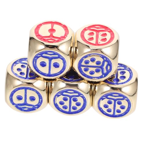 Alasum 16mm Marienkäfer Metall Würfel Spiel Spielzeug Glatte Abgerundete Ecken Für Brettspiele Und Pädagogische Nutzung Alasum 16mm Marienkäfer Metall Würfel Spiel Spielzeug Glatte Abgerundete Ecken Für Brettspiele Und Pädagogische Nutzung von Alasum