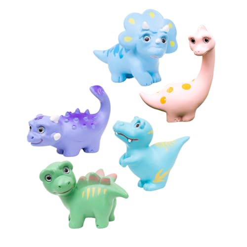 Alasum Tiermodell-Kollektion: 5 Stück Mini-dinosaurierfiguren Miniatur-Dinosaurier-Dekoration Kunstharz-Dinosaurier-Ornament für Die Landschaftsgestaltung von Alasum