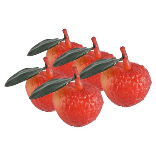 Alasum 5stücke Künstliche Lychee Modelle Realistische Dekoration Für Fotografie Spielzeug Lehrmaterialien Langlebig Und Farbenfroh Für Kreative Arrangements von Alasum