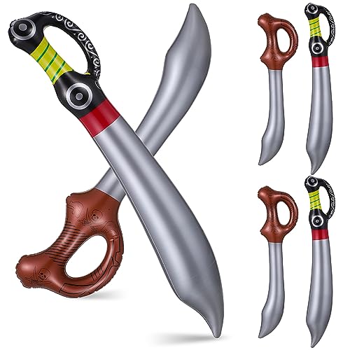 Alasum Realistisches Aufblasbares Piraten-set 6-teilig Für Partygeschenke Für Jungen Halloween-dekorationen von Alasum