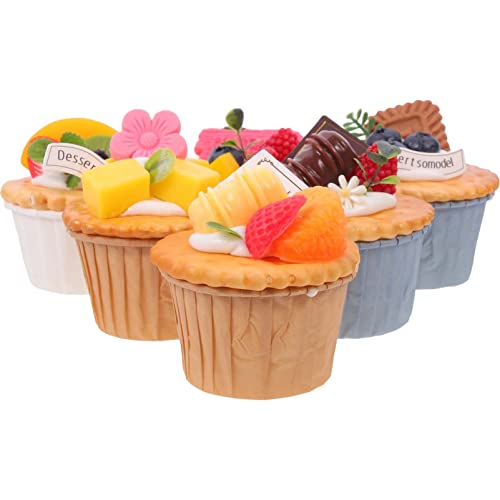 Alasum Realistischer Kuchen 6 Künstliche Dessertmodelle Foto-Requisiten Kuchenladen-Display Hochzeit von Alasum