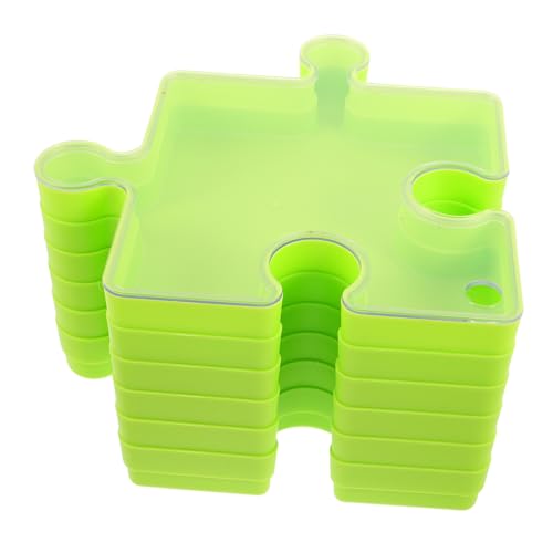 Alasum 6 Stück Kinderrätselspeicherbox Puzzle- -Sortiertabletts Block-Aufbewahrungsfach Spielzeugablage Puzzle- -Organisationsplatte Tabletts für DIY-Projekte Plastik Grün Alasum 6 Stück Kinderrätselspeicherbox Puzzle- -Sortiertabletts Block-Aufbewahrungsfach Spielzeugablage Puzzle- -Organisationsplatte Tabletts für DIY-Projekte Plastik Grün von Alasum