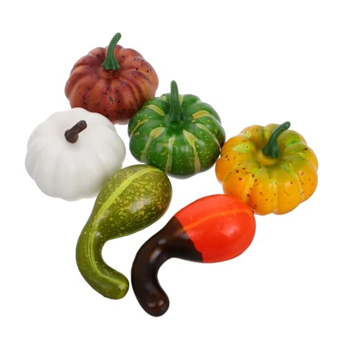 Alasum 6 Stück Simulationskürbis Modell Herbst Kaminsims Kürbisse Kürbis Dekorationen Gefälschter Kürbis Kleiner Kürbis Dekorative Malerei Kürbis Zum Bemalen Kürbis Tischdekor Alasum 6 Stück Simulationskürbis Modell Herbst Kaminsims Kürbisse Kürbis Dekorationen Gefälschter Kürbis Kleiner Kürbis Dekorative Malerei Kürbis Zum Bemalen Kürbis Tischdekor von Alasum