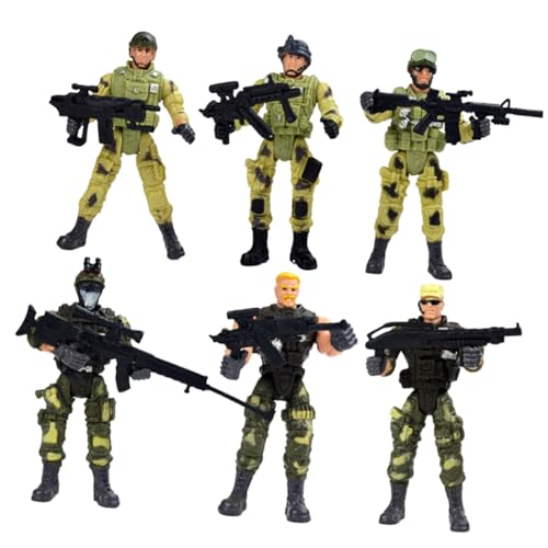 Alasum Modelle 6 Stücke Action-Figuren Kunststoff Spielzeug Für Jungen Mädchen Pädagogisches Spielset Kinder Party Spielzeug von Alasum