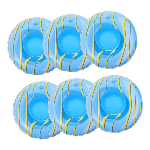 Alasum 6stücke Wasserfeste Aufblasbare Cup Holder Für Poolpartys Kreative Schwimmende Getränketräger Für Strand Und Wasserveranstaltungen von Alasum