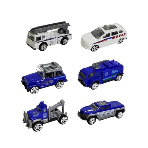 Alasum 6 Teiliges Set Für Trägheitsauto Spielzeugauto Kinderspielzeug Polizeiauto Für Jungen Mini Autos Polizeiauto Spielzeugauto Modell Kinderauto Pädagogisches von Alasum