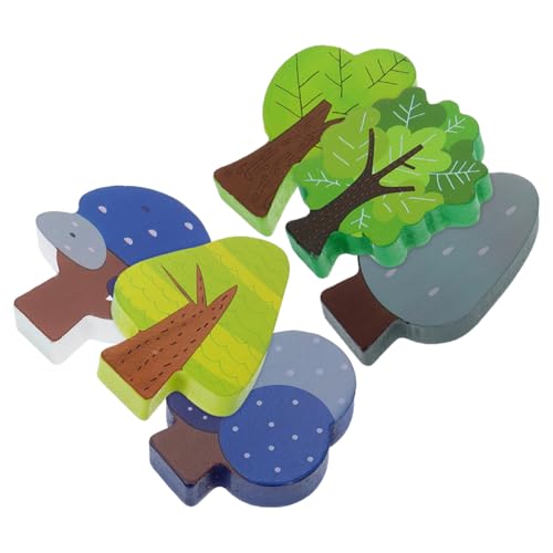 Alasum Pädagogisches Holz Mini Bäume Spielzeug Für Zug Set 6 Stücke Ineinander Greifen Dekorative Eisenbahn Alasum Pädagogisches Holz Mini Bäume Spielzeug Für Zug Set 6 Stücke Ineinander Greifen Dekorative Eisenbahn von Alasum
