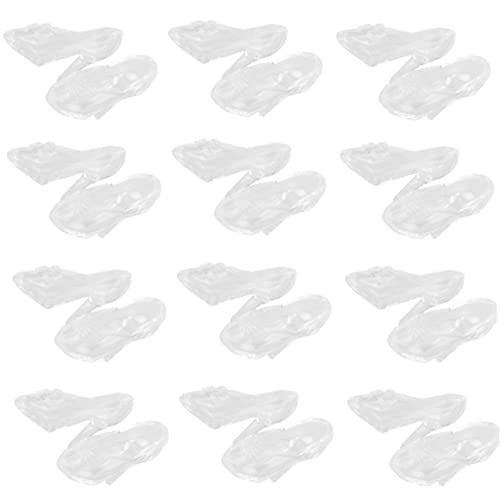 Alasum 60 Paar Mini-Kristallhausschuh kinderspielzeug transparente Schuhe Hochhackige Schuhe Toys for kristall Schuh Puppe Schuhe Puppendekore Plastik von Alasum