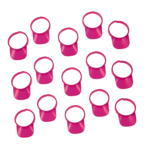Alasum 60st Kleiner Gelber Enten-Sonnenhut Zubehör Für Babypuppen Mini-schneemannmützen Puppenzubehör Rosa Hut Mini-Enten Minihut Zum Basteln Peg-Puppen Puppe Mini-Hut Plastik von Alasum