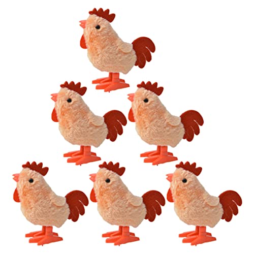 Alasum 6St Dummy- interaktives Tiere Soft Toy Tierisches Halloween- funnytoys Springspielzeug Aufziehküken zum Aufwachen Plüsch rot von Alasum