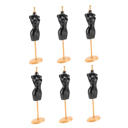 Alasum 6St Puppen Modell Halter Miniatur-Puppenhauszubehör Puppenkleiderständer puppenkleiderbügel Puppen kleiderbügel Puppenversorgung Präsentationsständer für Puppenkleider Plastik von Alasum