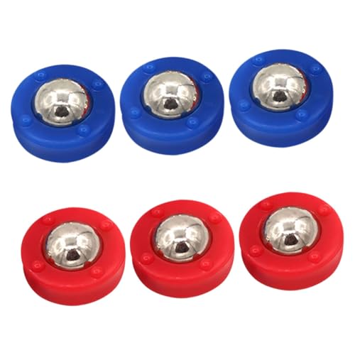 Alasum Shuffleboard Spiel Liefert 6 Pucks Roller Zubehör Kit Für Tabletop Party Spielzeug von Alasum