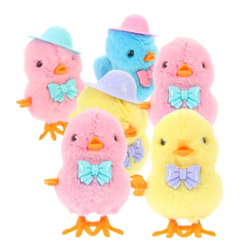 Alasum 6St Uhrwerk Huhn Hühnerfutter Easter Chicks Easter Toys The Chicks Wind-Up Huhn mit Hut Easter Plüsch Küken springende hühner -Osterkorbfüller Plastik Alasum 6St Uhrwerk Huhn Hühnerfutter Easter Chicks Easter Toys The Chicks Wind-Up Huhn mit Hut Easter Plüsch Küken springende hühner -Osterkorbfüller Plastik von Alasum