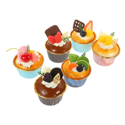 Alasum 6Stücke Faux Kuchen Modelle Teiliges für Kreative Dekoration Realistische Simulation für Bäckerei und Fotografie und Lernhilfe Alasum 6Stücke Faux Kuchen Modelle Teiliges für Kreative Dekoration Realistische Simulation für Bäckerei und Fotografie und Lernhilfe von Alasum