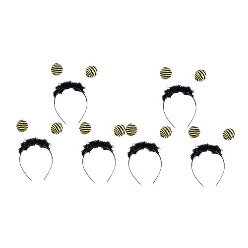 Alasum Kostüm-haarbänder Bienenelemente 6 Stück Pailletten-antennen-stirnband für Mädchen und Jungen von Alasum