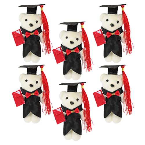 Alasum Doktor Bär 6pcs Graduation Saison Bär Puppen Bouquet Kuschelige Stofftier Ornamente Für Party von Alasum