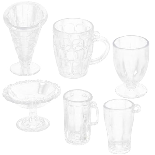 Alasum 6st Mini-küchenutensilien Miniatur-küchenzubehör Home Mini Geschirr Dekoration Mini-tassen Mini-küchenrequisite Miniteller Mini-hausküchengeschirr Plastik Transparent Alasum 6st Mini-küchenutensilien Miniatur-küchenzubehör Home Mini Geschirr Dekoration Mini-tassen Mini-küchenrequisite Miniteller Mini-hausküchengeschirr Plastik Transparent von Alasum