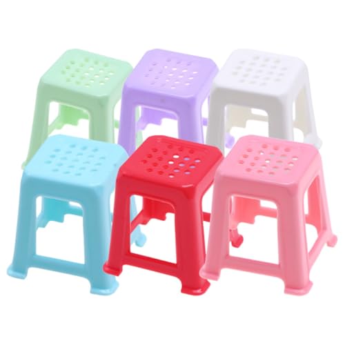Alasum Puppenhaus Mini Hocker Miniatur Hocker Set Puppe Möbel Kunststoff Hocker Modell Landschaft Hocker Ornament Alasum Puppenhaus Mini Hocker Miniatur Hocker Set Puppe Möbel Kunststoff Hocker Modell Landschaft Hocker Ornament von Alasum