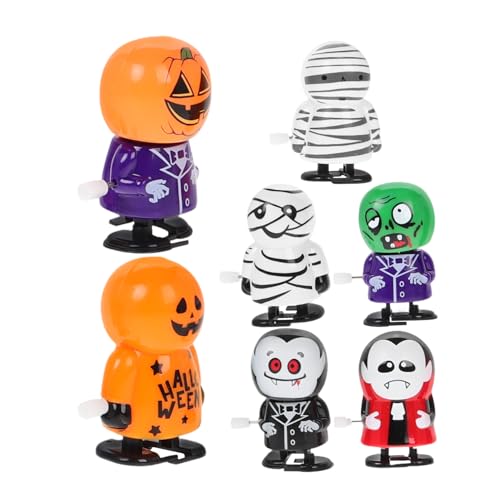 Alasum 7 Stück Teiliges Aufziehbares Halloween Lustige Gruselige Spielzeuge für Halloween Partys Kompakt und Energieeffizient für Freunde von Alasum