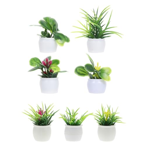 Alasum Puppenhaus Zubehör Pflanze Künstliche Mini Topfpflanzen 7 Stück Für Miniatur Alasum Puppenhaus Zubehör Pflanze Künstliche Mini Topfpflanzen 7 Stück Für Miniatur von Alasum