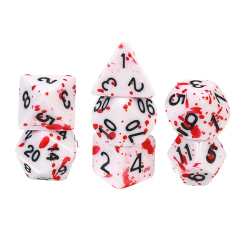 Alasum 7-teiliges Halloween-tischwürfel-Set Würfel für Rollenspiele Halloween-Dekorationen von Alasum