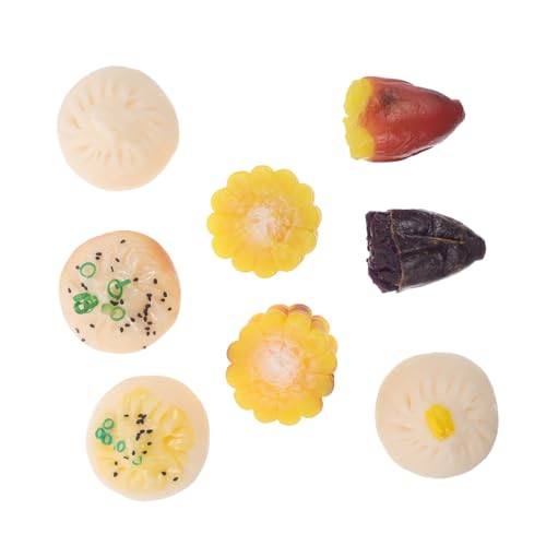 Alasum Realistisches Frühstücksmodell-Set 8-teilig Miniatur-künstliches Brot Lebensecht Zum Vortäuschen Für Kinder Kindersicher Dekorativ Für Die Fotografie Alasum Realistisches Frühstücksmodell-Set 8-teilig Miniatur-künstliches Brot Lebensecht Zum Vortäuschen Für Kinder Kindersicher Dekorativ Für Die Fotografie von Alasum