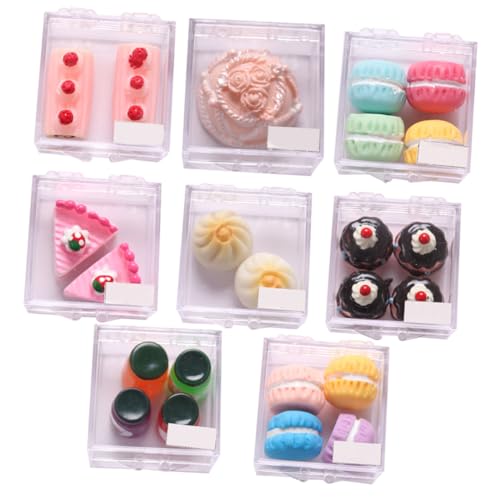 Alasum Miniaturisierte Dessert Modelle Sammlung 8 Stücke Gefälschte Kuchen Mini Brot Sets für Dekorative Mini Szene von Alasum