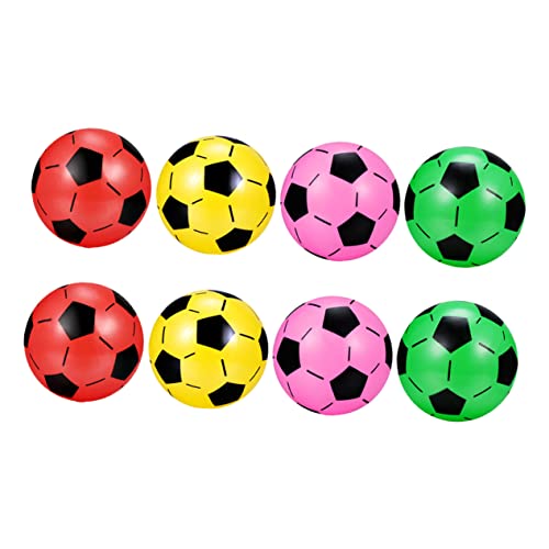 Alasum 8 Stück Aufblasbarer Ball Fußball Fußballspielzeug Outdoor-Sport-fußbälle Aufblasbare Fußbälle Plastik von Alasum