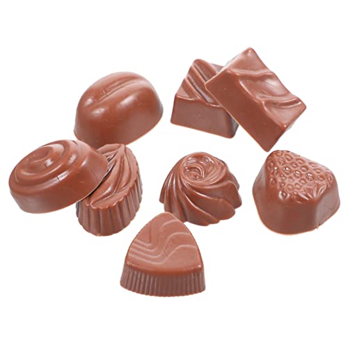 Alasum 8 Stück Simulationsschokolade realistische Schokolade gefälschtes Essen Schokoladen-Accessoire Schokoladen-Verzierung versorgen interessantes Schokoladenmodell PVC Coffee Alasum 8 Stück Simulationsschokolade realistische Schokolade gefälschtes Essen Schokoladen-Accessoire Schokoladen-Verzierung versorgen interessantes Schokoladenmodell PVC Coffee von Alasum