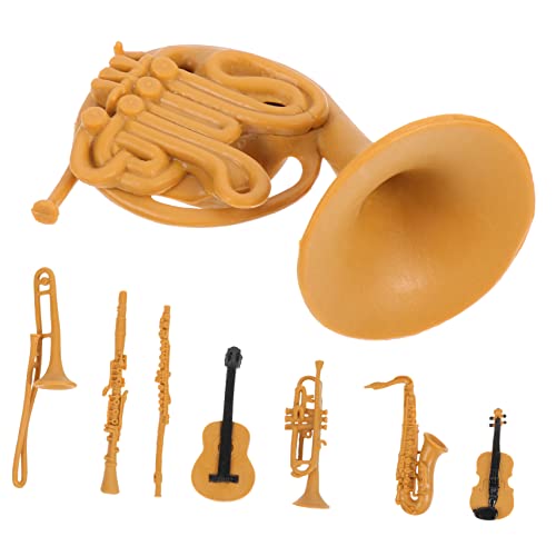 Alasum Realistische Mini-Instrument Flöte Gitarre Posaune Horn Saxophon Violine Pädagogisches Spielzeug Desktop-Dekoration Alasum Realistische Mini-Instrument Flöte Gitarre Posaune Horn Saxophon Violine Pädagogisches Spielzeug Desktop-Dekoration von Alasum
