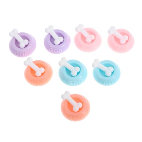 Alasum 8pcs Miniatur Hundeschale 1:12 Puppenhauszubehör Für Tierhause Food Bowl House Gartenszene Dekoration von Alasum