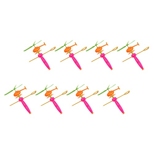 Alasum Fliegende Hubschrauber-spielzeuge Für Kinder 8-teiliges Kinder-Flugzeug-Spielzeug-Set Outdoor-Flugzeug-Spielzeug Buntes Plastik-Spielzeug Zufällige Farbe von Alasum