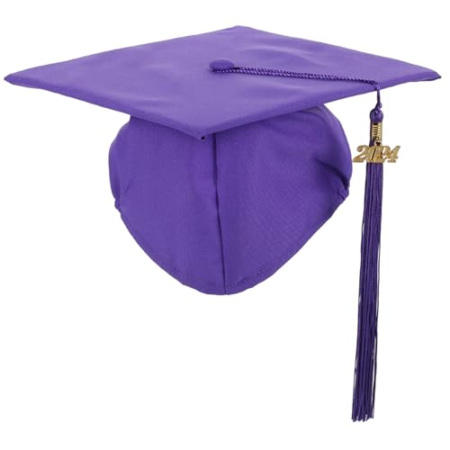 Alasum Polyester Graduation Cap 2024 Elastischer Hut Für College Party Erwachsene Handwerk Hut von Alasum