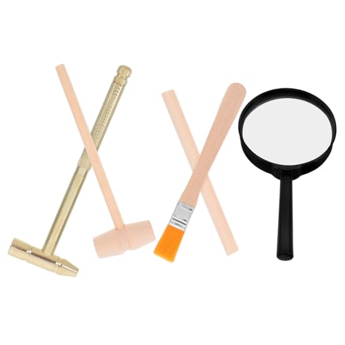 Alasum Archäologie Ausgrabungswerkzeug Set für Holz und Metallhammer Meißel Pinsel Lupe Dinosaurier Fossilien Edelsteine Ausgraben Lernspielzeug für Jungen Mädchen Alasum Archäologie Ausgrabungswerkzeug Set für Holz und Metallhammer Meißel Pinsel Lupe Dinosaurier Fossilien Edelsteine Ausgraben Lernspielzeug für Jungen Mädchen von Alasum
