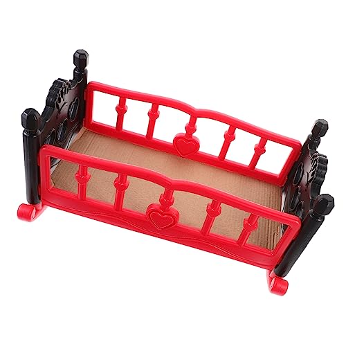 Alasum Babypuppen-krippenspielzeug Puppenbettmodell Mädchen Hausspielzeug Mini-Kinderbett Für Puppe Puppenbett Puppenhaus -Accessoire Puppenhausmöbel Rot Plastik Alasum Babypuppen-krippenspielzeug Puppenbettmodell Mädchen Hausspielzeug Mini-Kinderbett Für Puppe Puppenbett Puppenhaus -Accessoire Puppenhausmöbel Rot Plastik von Alasum