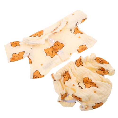Alasum Bär Schlafanzug Kuscheltier Kleidung Plüsch Puppenbekleidung Weiche Warme Bär Pyjamas für Kuscheltiere Zubehör Anziehspaß von Alasum