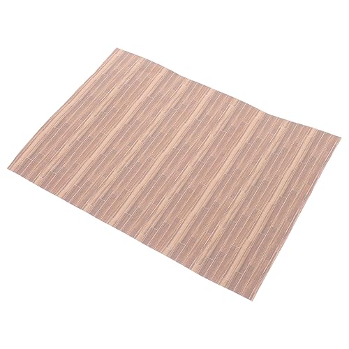 Alasum Blech Mini-Hausboden Miniaturen Mini Möbel gefälscht Puppenstubenmöbel Figuren Miniatur-Dielendekoration Miniatur-Puppenhauszubehör Deko-Accessoires für Minihäuser Papier Chocolate von Alasum