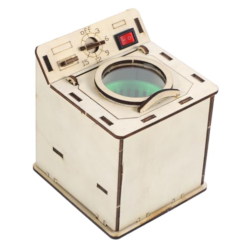 Alasum DIY Waschmaschine Bausatz aus Holz Pädagogisches Experimentierset für Ab Jahren Fördert Hand und Gehirnentwicklung Leicht und Kompakt für Jungen und Mädchen von Alasum