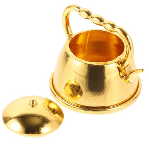 Alasum Mini Metall Dekorative Retro Aus Metall Für Haushalt Und Büro Miniatur Tee Kanne Für Regale Und Schreibtische Stilvolles Wohnaccessoire von Alasum