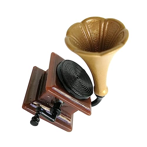 Alasum Wohnkultur Mini-phonographen-Spielzeug Jungen Und Mädchen Spielhaus Spielzeug Harzmaterial Exquisites Design von Alasum