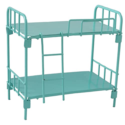 Alasum Etagenbett Mini Form Puppenhausmöbel Puppenhausmöbel Mini Möbel Miniatur Puppen Etagenbett Miniatur Möbel Und Zubehör Miniatur Bett Mini Etagenbett Legierung Hellgrün von Alasum
