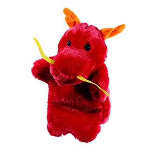 Alasum Chinesischer Drache Handpuppe Plüsch Geschichtenerzählpuppe Rollenspielzubehör Rot 27 cm Fantasiespielzeug Für Jungen Und Mädchen Alasum Chinesischer Drache Handpuppe Plüsch Geschichtenerzählpuppe Rollenspielzubehör Rot 27 cm Fantasiespielzeug Für Jungen Und Mädchen von Alasum