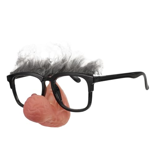 Alasum Große Clownsnasenbrille Lustiges Kostümzubehör Für Partys Halloween Und Weihnachten Professionelle Requisite Für Karneval Und Fasching von Alasum