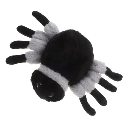 Alasum Halloween Kuscheltier Spinne Plüschspielzeug Gefüllte Halloween Deko Schwarz Cartoon Spinnen Puppe Kuschelkissen von Alasum