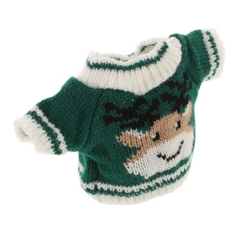 Alasum Handgefertigter Bären Puppensweater Weiches Kompaktes Puppenkostüm Niedliches Strickpullover Accessoire für DIY Vorlieben Kreatives Spielzeugkleidungsstück von Alasum