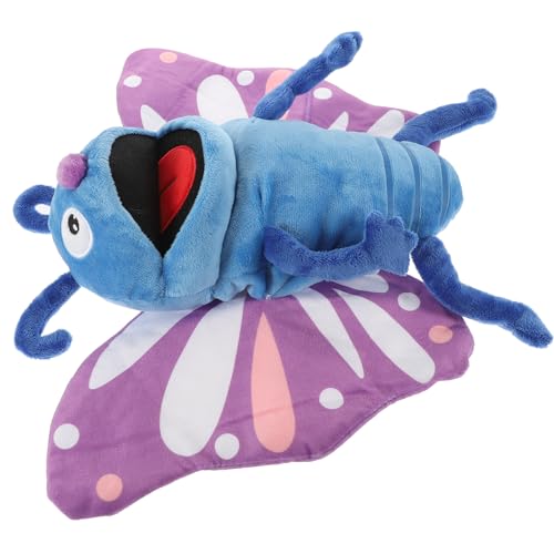 Alasum Handpuppe Schmetterling Schmetterlingshandpuppen Schmetterlingspuppe Entzückende Schmetterlings-handpuppe Dekoratives Handpuppenspielzeug Süße Puppen Tierische Fingerpuppen Plüsch von Alasum