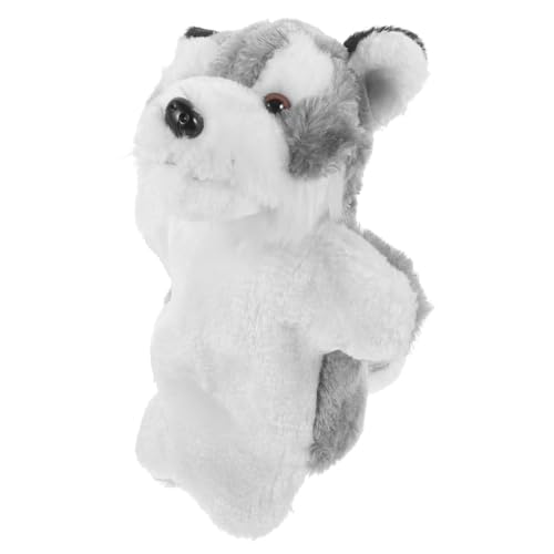Alasum Interaktive Wolf Handpuppe Aus PlüSch, Perfekt FüR GeschichtenerzäHlen Und FrüHe PäDagogik, Kuscheltier FüR Kinder, 24cm von Alasum