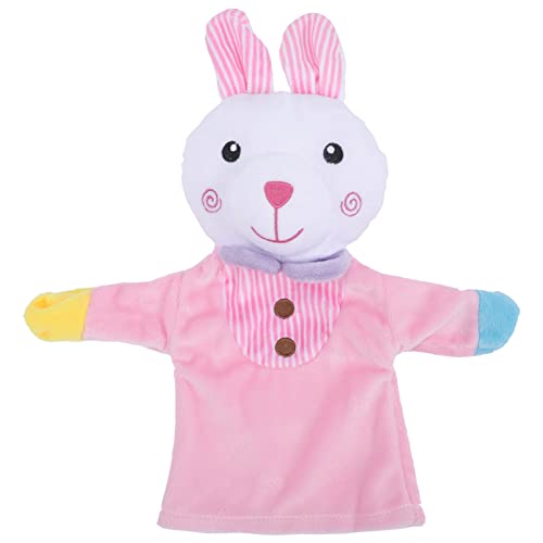 Alasum Hase Handpuppe interaktives Kuscheltier Kinderkuscheltier Farbenfrohes Kirchenspielzeug Puppentheater für dekoratives Handpuppenspielzeug Stoff von Alasum